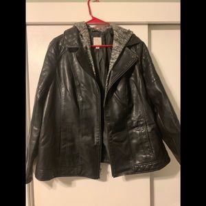 Dress barn jacket with hoodie worn 2 times